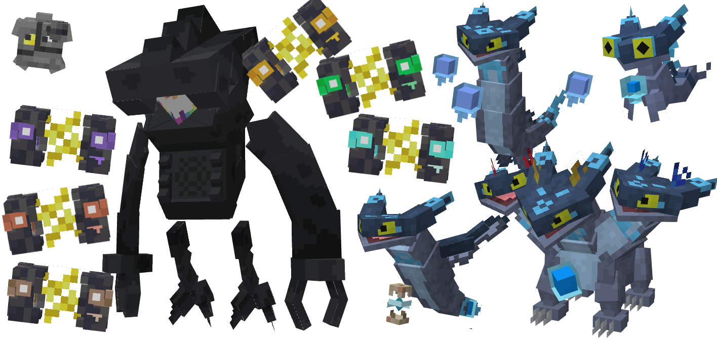 An image depicting Necrozma-UV, Minior-UV and the Dreepy-UV line