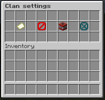 Clan settings