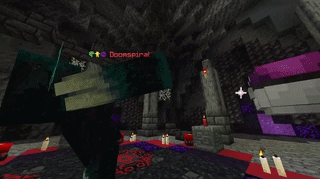 A ball thrown to Minecraft Warden and it gets caught