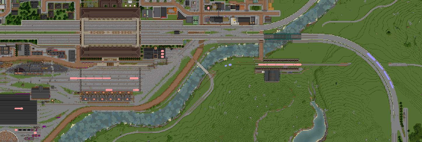 Carriages shown on BlueMap