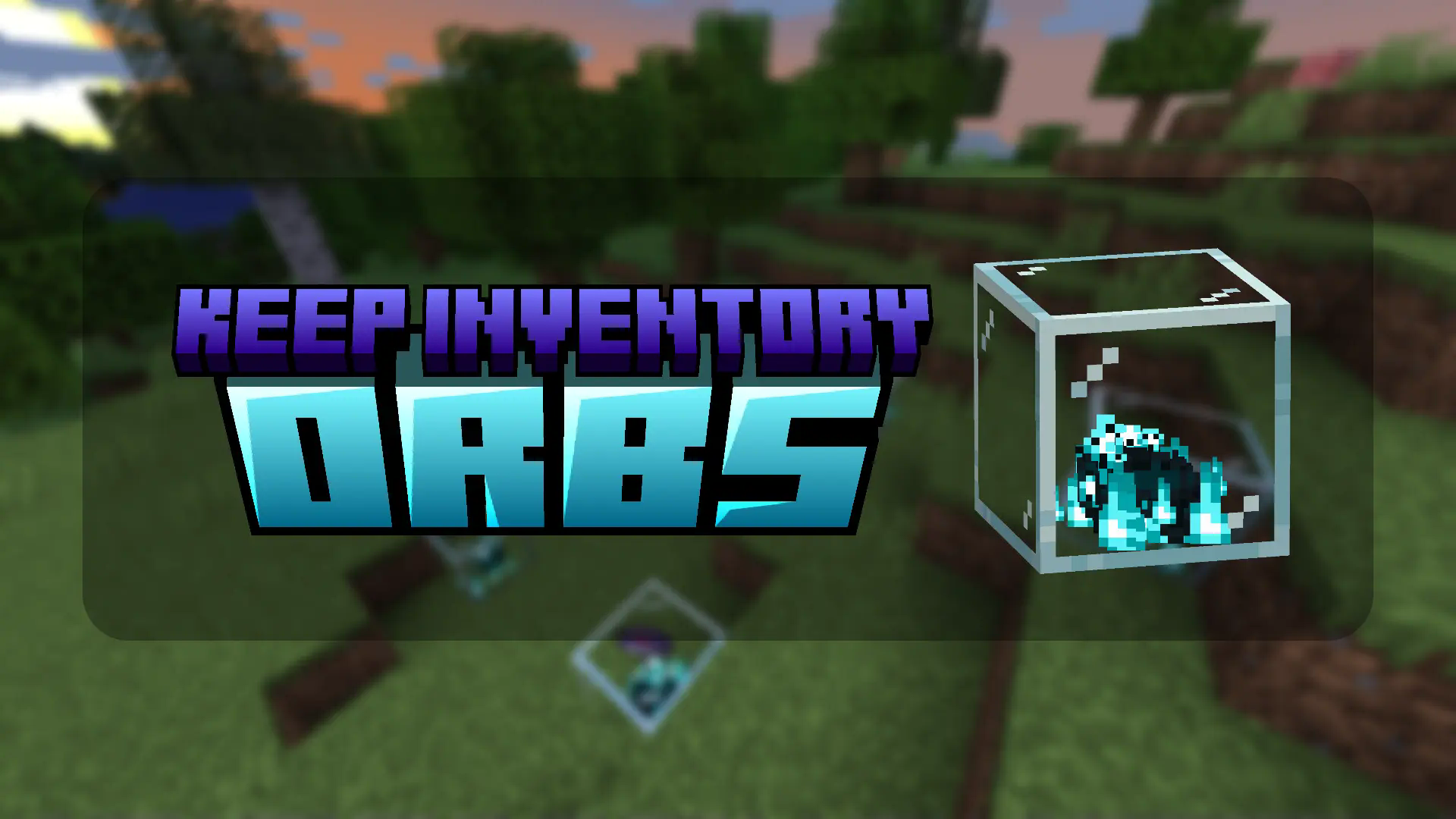 Keep Inventory Orbs logo with blurred background