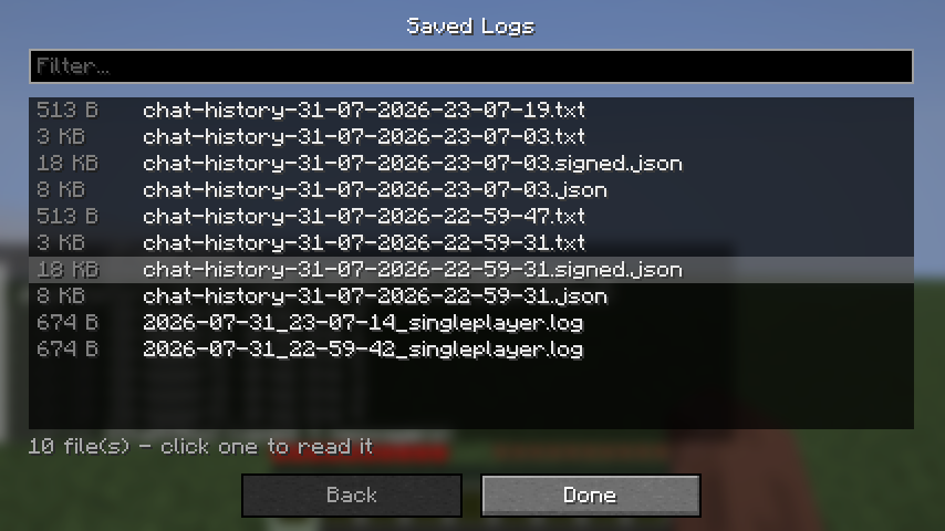logs