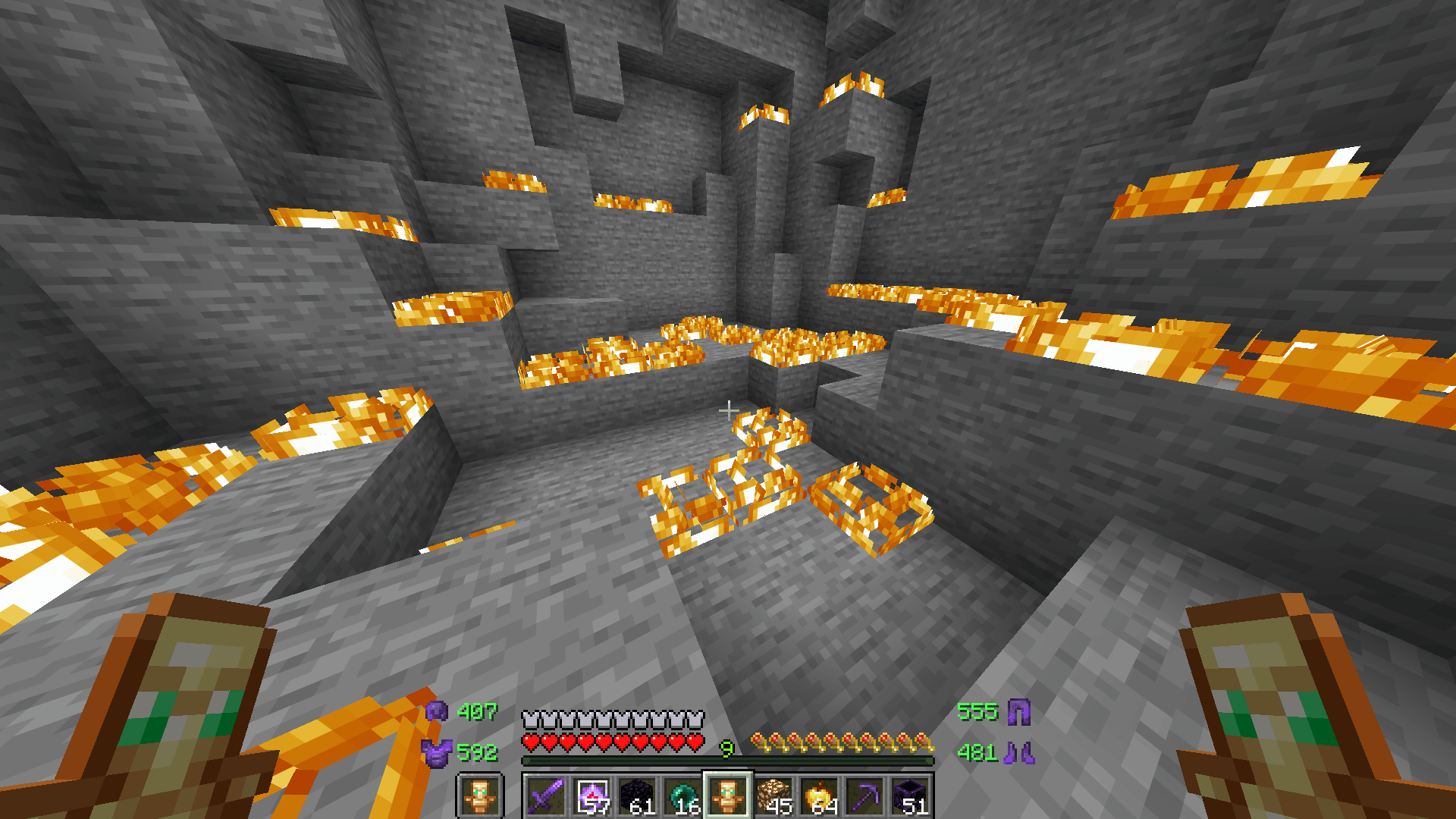 Showcase of the fire in game