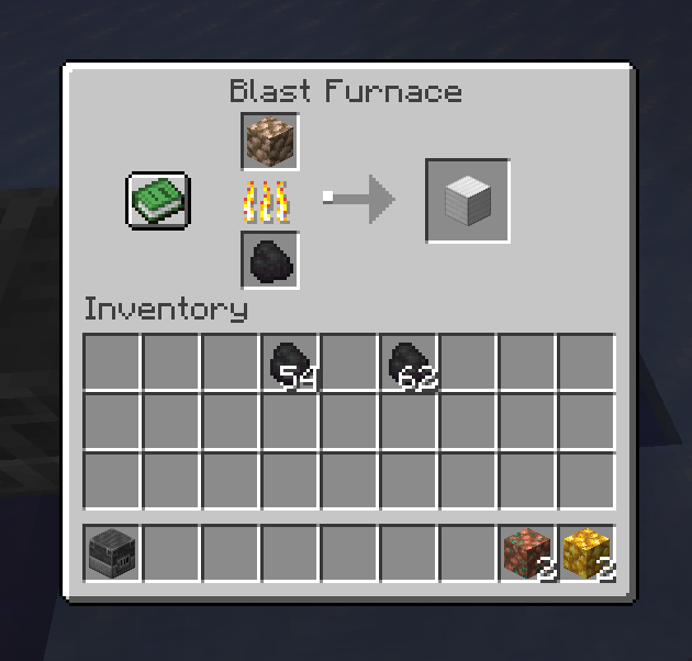 Raw iron block >> Iron block