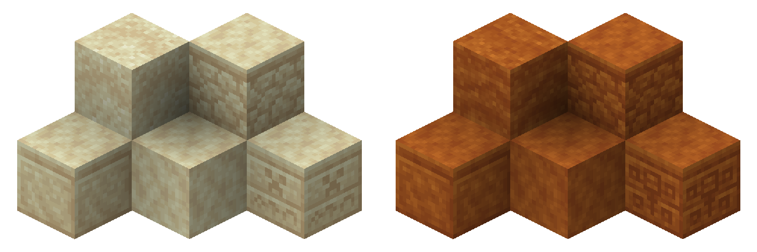 Isometric render of the updated blocks