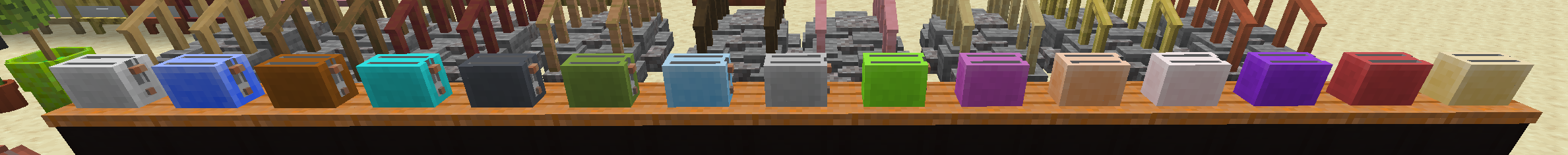 image of toasters in all concrete colors