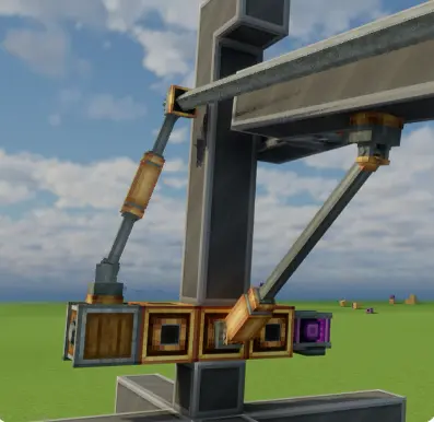 Crane excavator using hydraulic arms