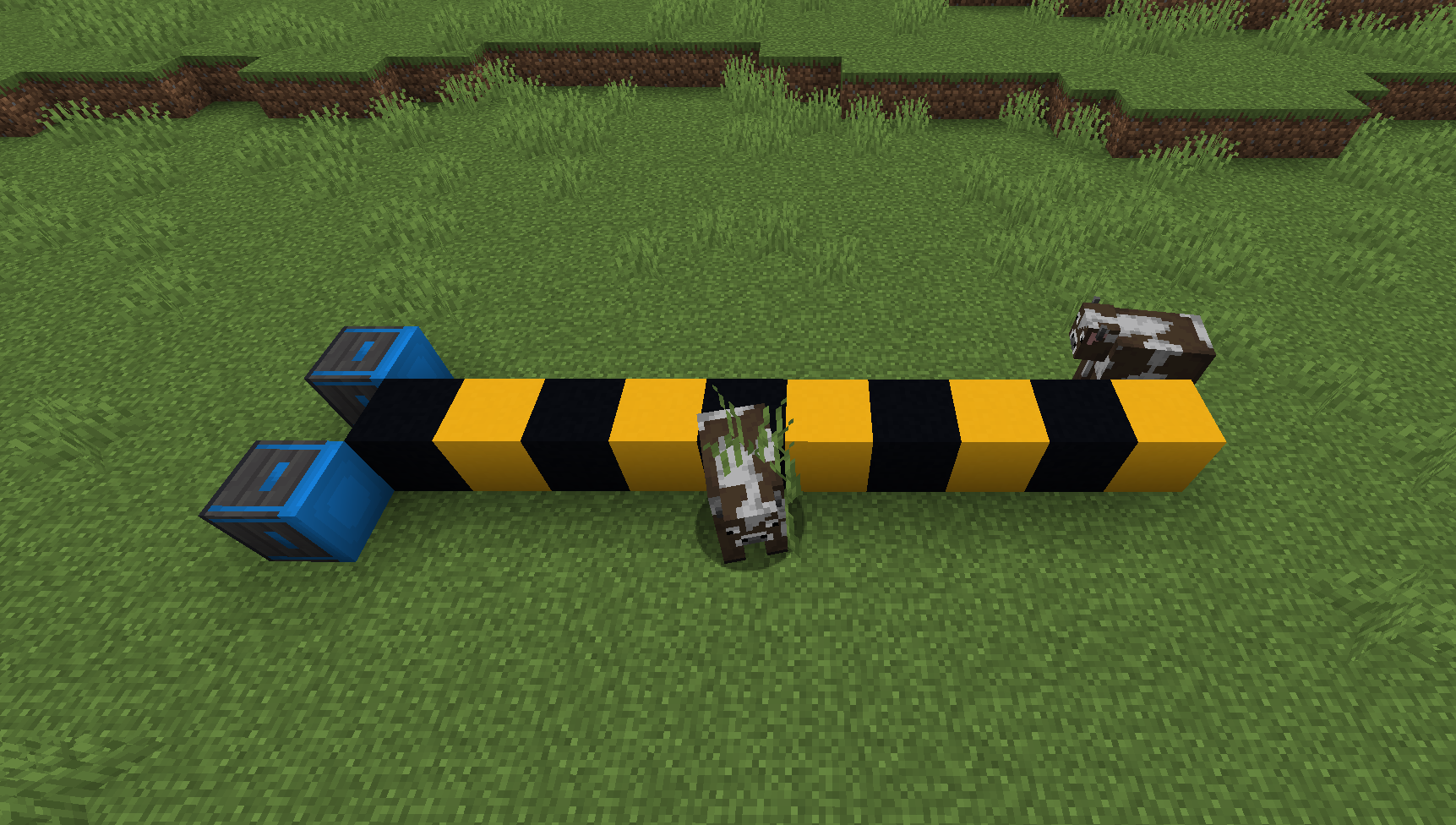 Tall grass blocking the use of a magnet