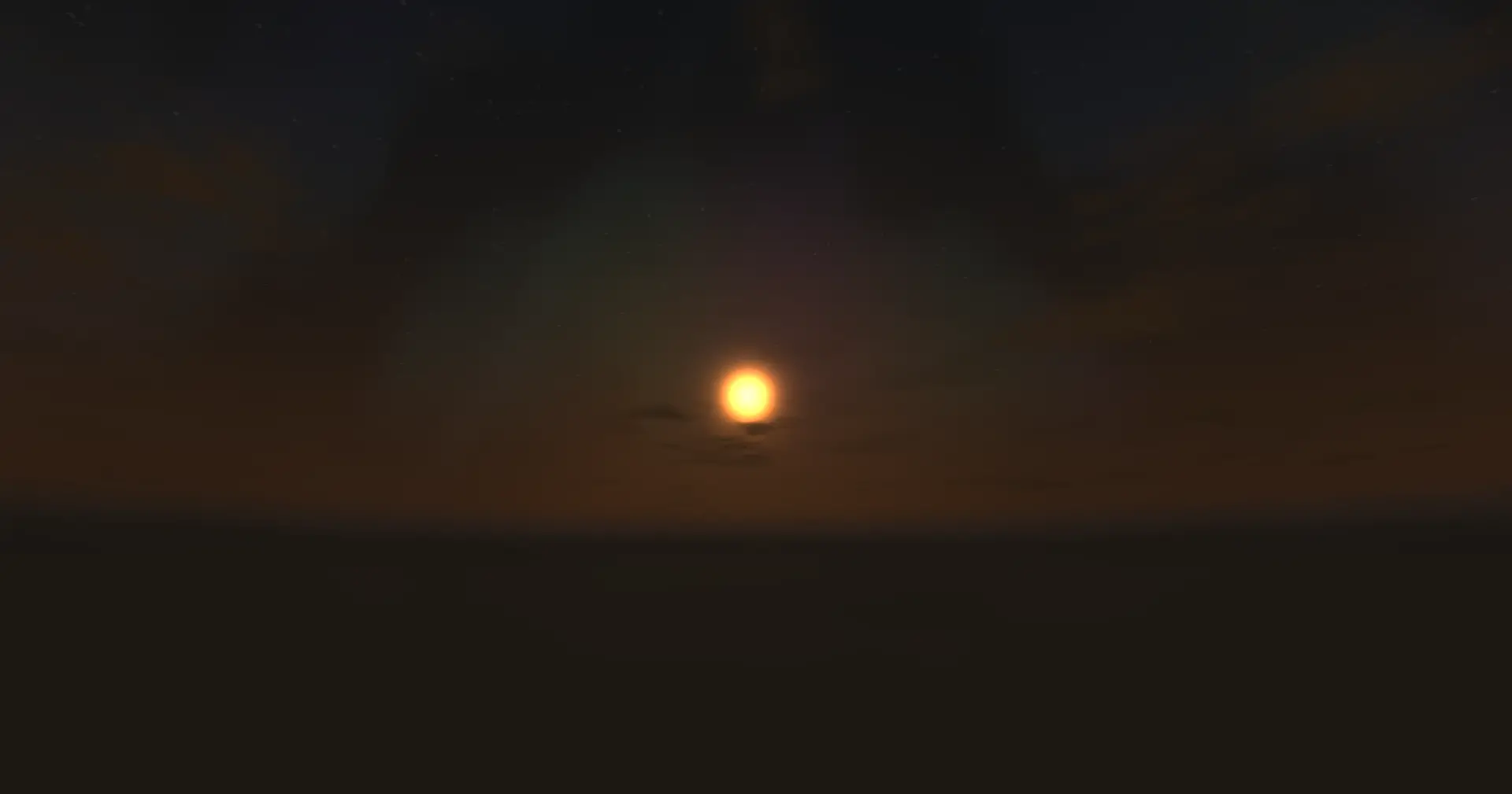 A Sunset depicting the Realism Preset