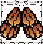 melodys elytras monarch butterfly wings