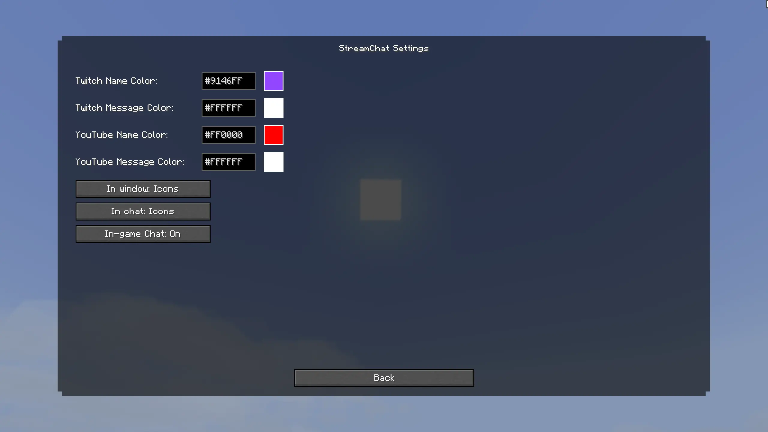 Settings Gui