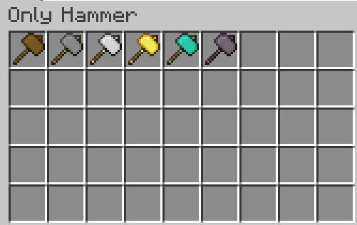 Only Hammers Creative Tab