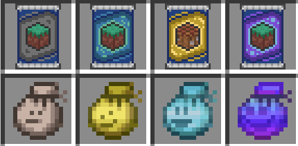 Collector's card sets and bags of hats