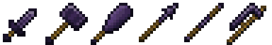 Obsidian weapon sprites