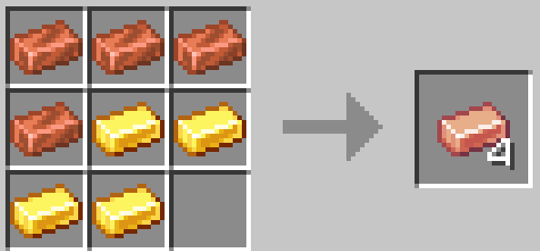 Rose Gold Ingot Crafting Recipe