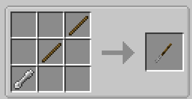 crafting recipe of a wand