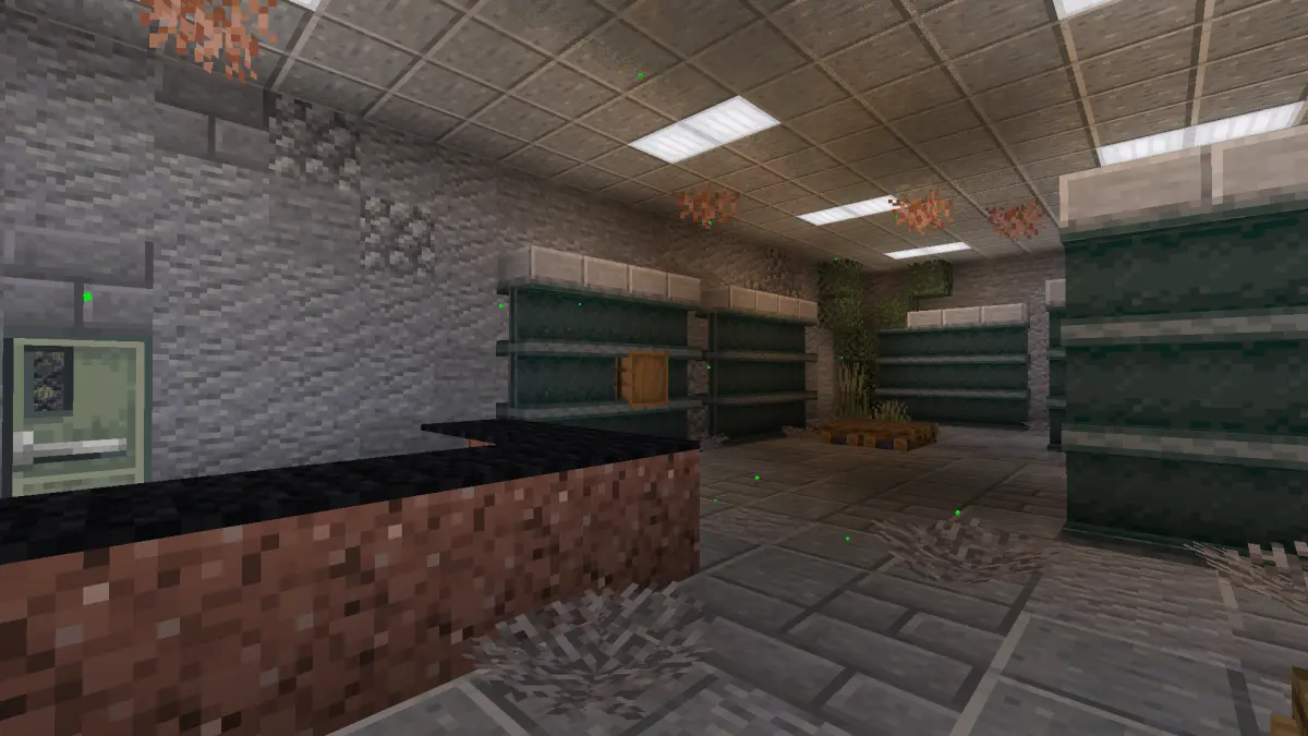 Gas station inside