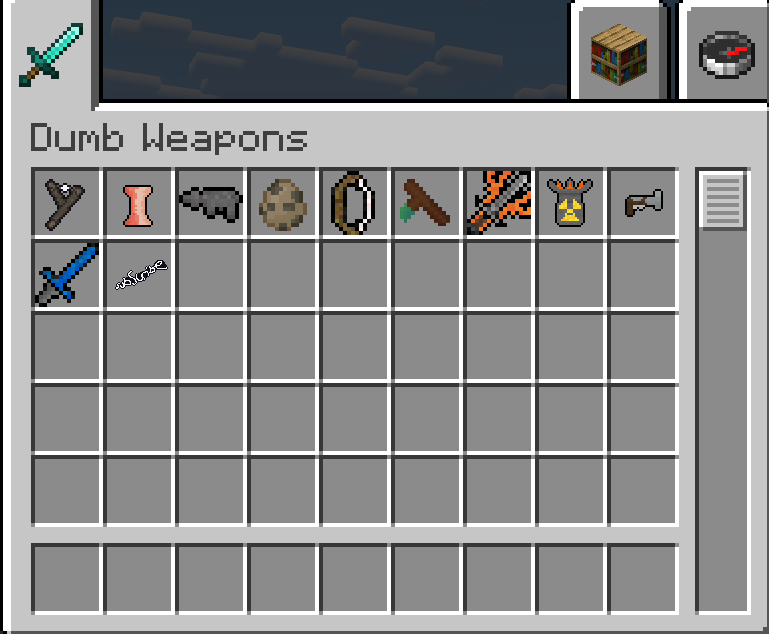 All Of The Items Inside The Mod!