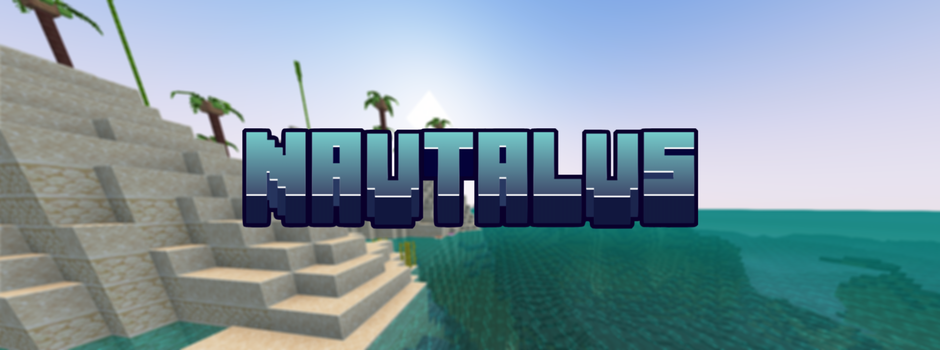 The Nautalus Logo in front of an out of focus island background