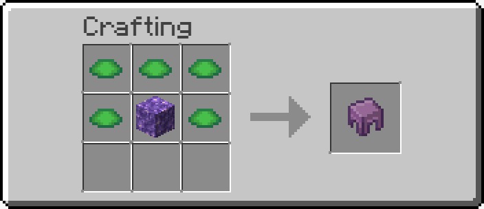 Shulker shell crafting recipe