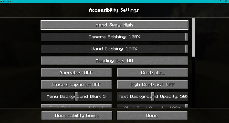 Config Screen