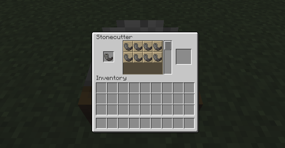 GUI of Stonecutter