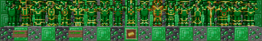Emerald Armor Gold Trims