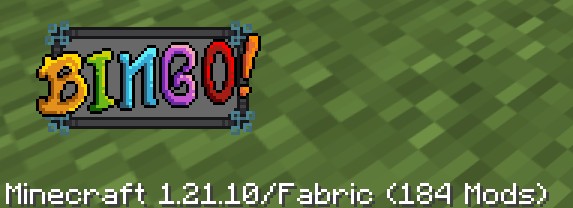 “BINGO!” button in the bottom right of the Minecraft title screen.