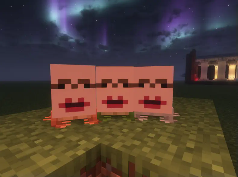 The 3 default frogman variants