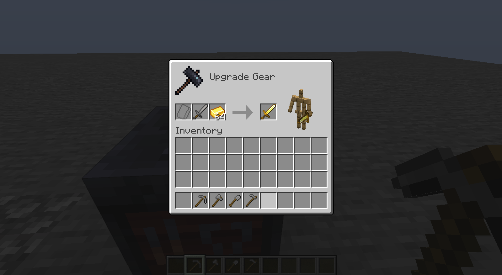 Golden sword
