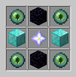 Ender Eye | Obsidian | Ender Eye - Diamond Block | Nether Star | Diamond Block - Ender Eye | Obsidian | Ender Eye