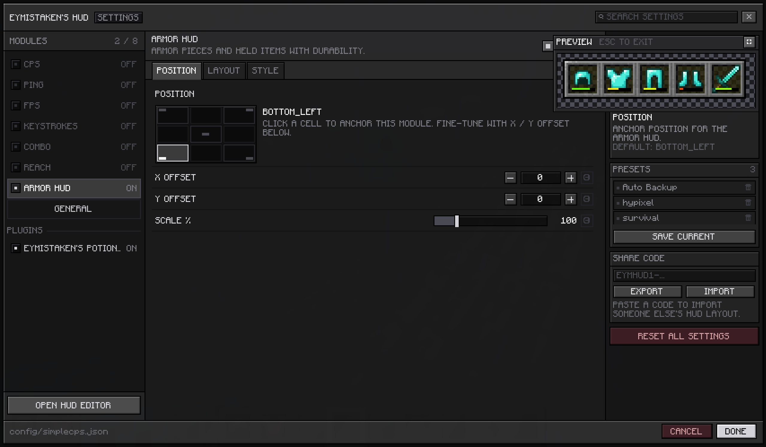 new live preview focus mode