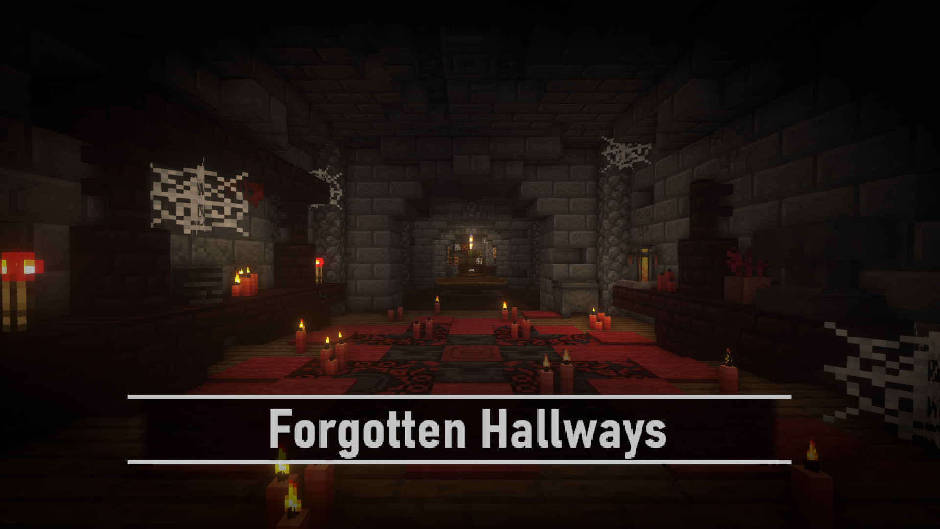 Banner image of the project, reads "Forgotten Hallways" on top of an in-game screenshot.