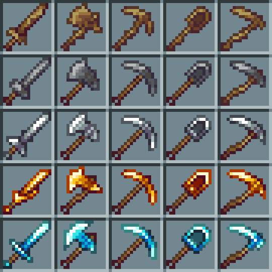 Preview of vanilla items