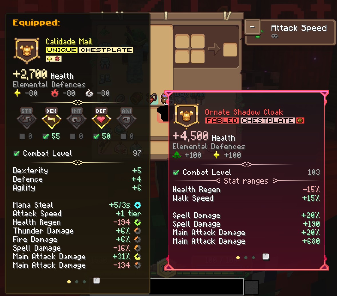 equipped armor tooltip