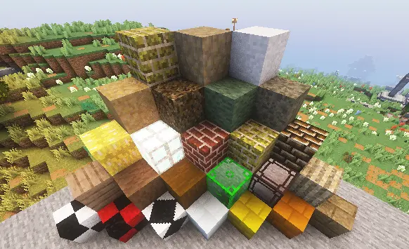 An assortment of various blocks