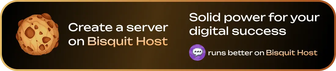 Create a server on Bisquit Host