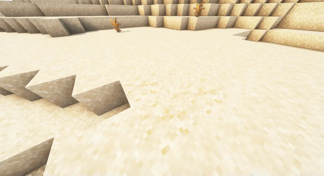 A suspicious sand patch