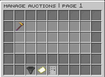 Manage auction GUI