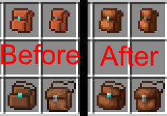 Before and after comparison.