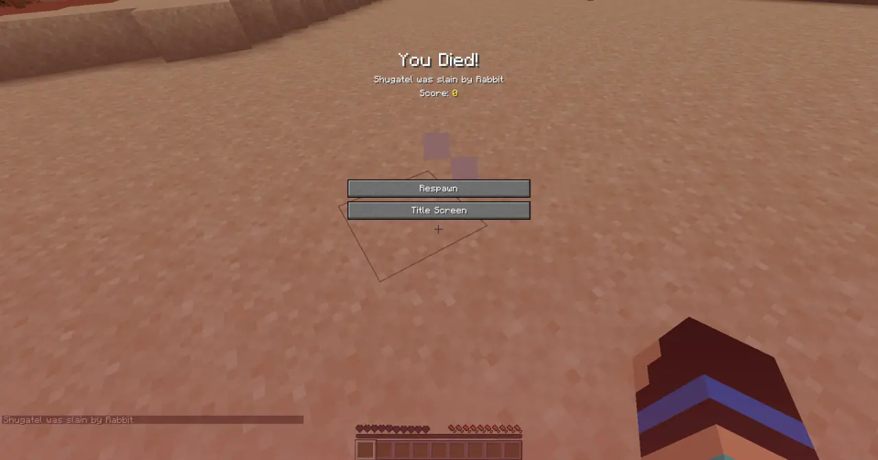 The rabbit killed me.