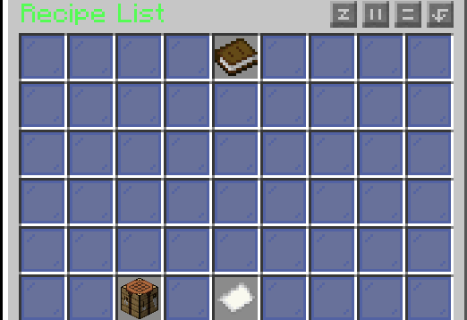 Recipe list menu