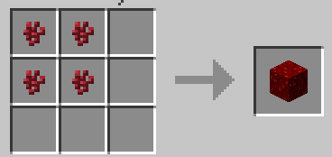 Nether wart block crafting