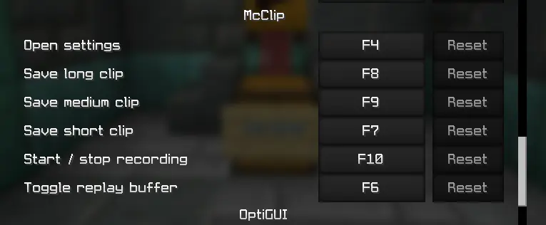 Keybinds