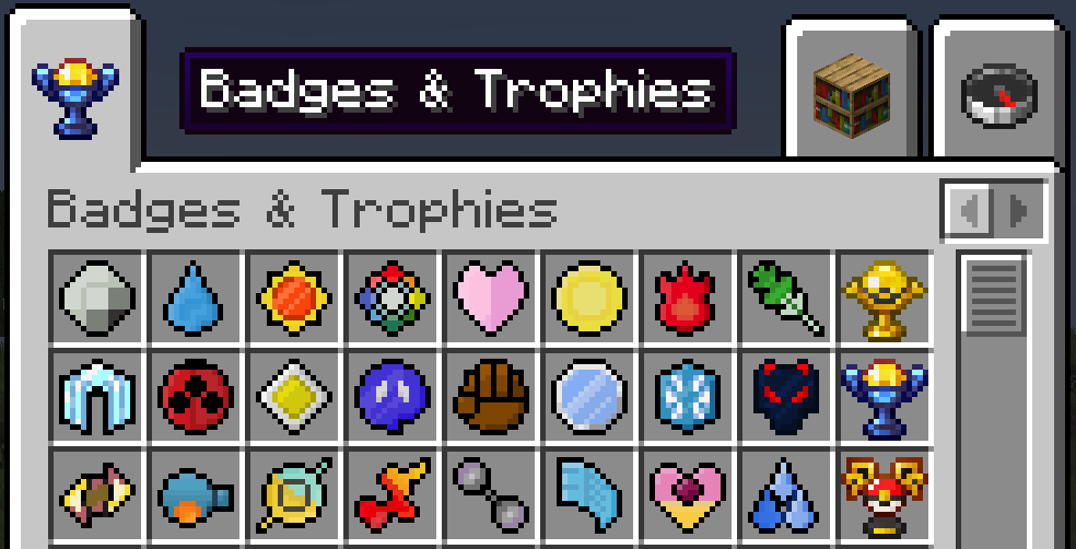 CobbleverseBadges - Pokémon Gym Badges and League Trophies