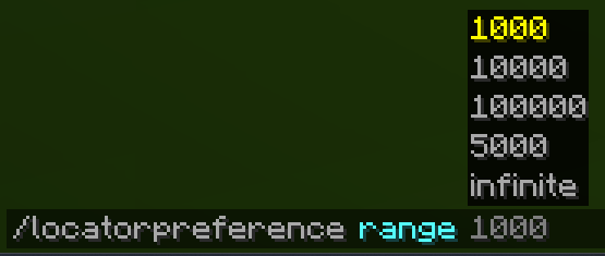 command - range