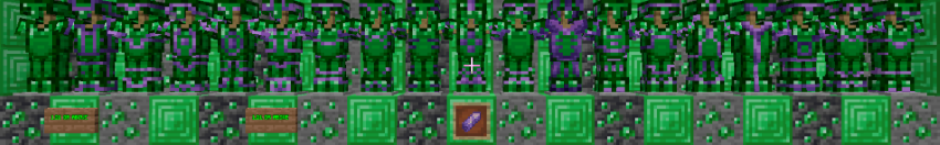 Emerald Armor Amethyst Trims
