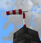 Wind sock on house