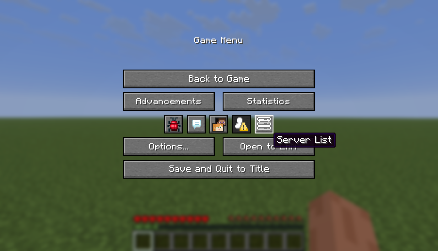 Pause Screen