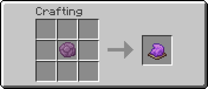 craft popped chorus fruit into purple dye